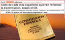 Sete de cada dez españois queren reformar a Constitución